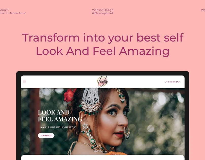 WordPress Website for Makeup Artist — Websites portfolio preview