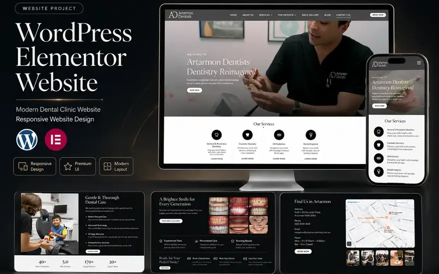 Artarmon Dentists — Websites portfolio preview