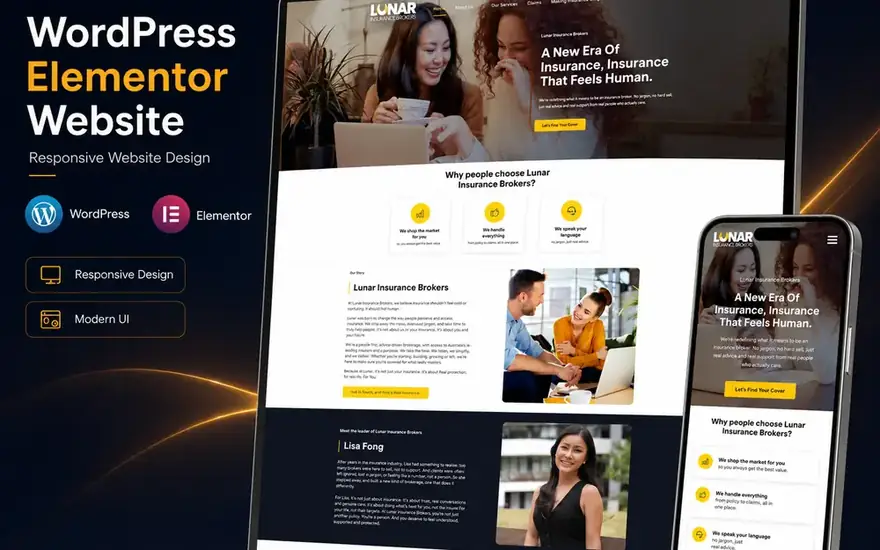 Lunar Insurance Brokers — Websites portfolio preview