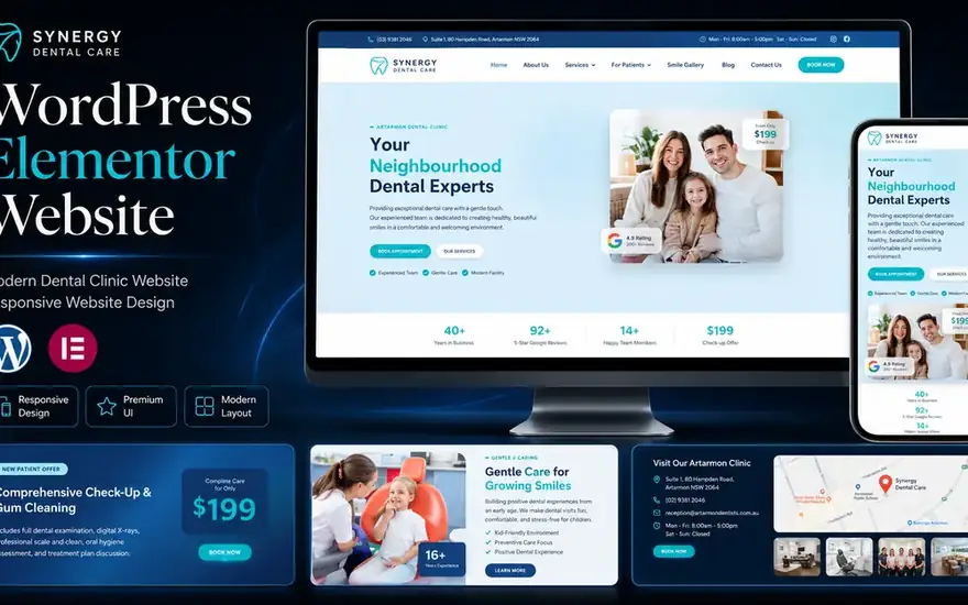 Synergy Dental Care — Websites portfolio preview