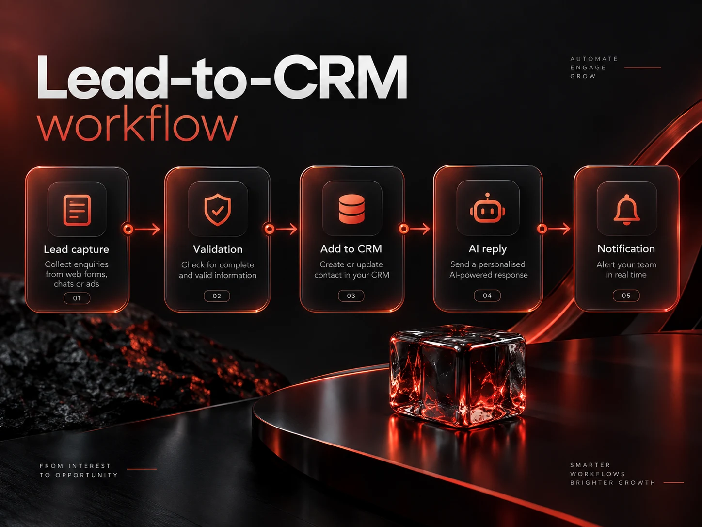 Lead-to-CRM automation portfolio preview